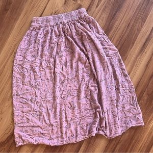 Elastic waistband, Youth XL purple floral skirt